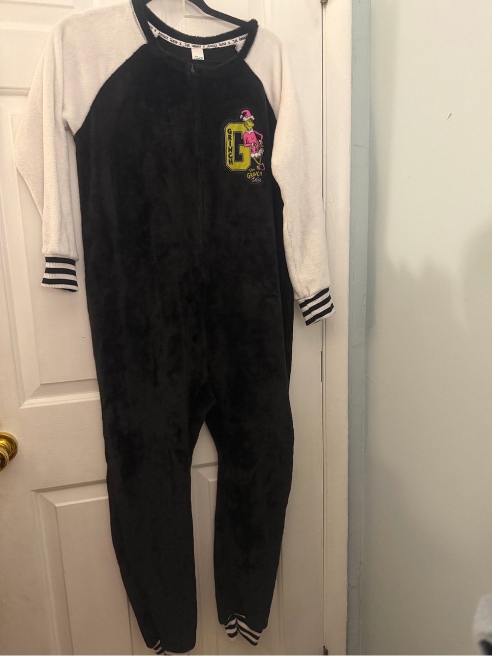 The Grinch x Justice Girls Fleece One Piece Pajamas Christmas Size 12/14